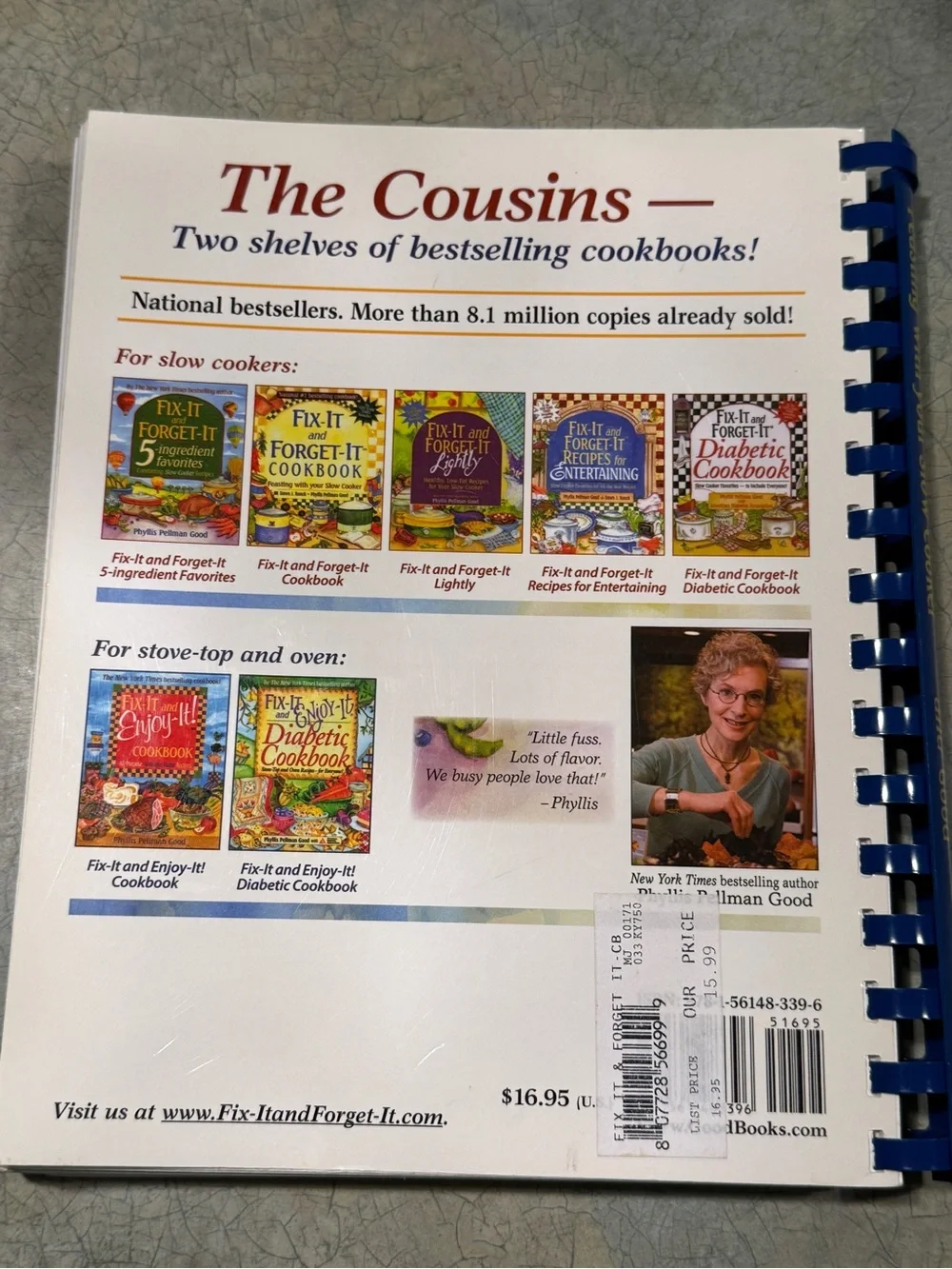 Fix-It and Forget-It Cookbook - Slow Cooker Recipes (Blue/Yellow)